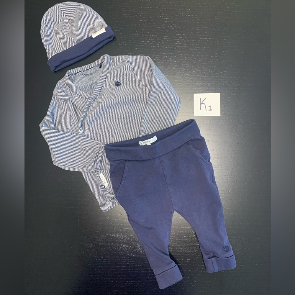 Noppies 2-6m— 3-Piece Set Navy Blue